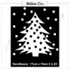 Kerstboom herbruikbare raamsticker statisch hechtend