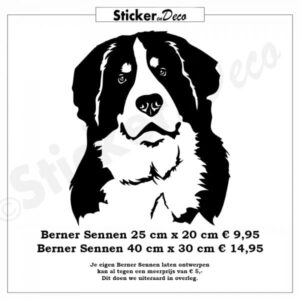 Raamsticker Berner Sennen Herbruikbaar