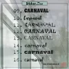 Carnaval Letters raamstickers herbruikbaar statische vinyl 2