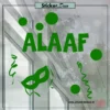 Carnaval alaaf Masker confetti raamsticker groen
