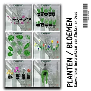 Planten en bloemen Raamstickers