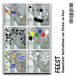 Feest Raamstickers