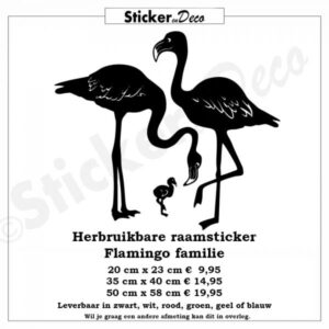 Raamsticker Flamingo - Afbeelding 2