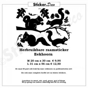 Raamsticker Eekhoorn