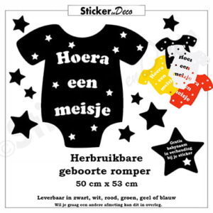 Geboorte romper meisje herbruikbare vinyl