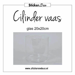 Glascilinder vaas 20x20