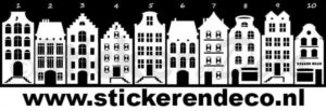 Raamsticker Grachtenpand - Afbeelding 3