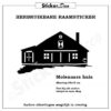 Raamsticker Molenaars huis herbruikbare raamsticker