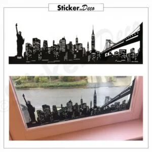 New York Skyline Frame raamstickers