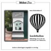 Raamsticker Luchtballon raamfolie van statisch hechtende vinyl