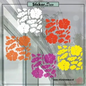 Raamsticker bloesem extra kleuren voor bloesemtak