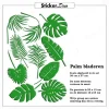 Raamsticker palmblaadjes palm bladeren palmblad
