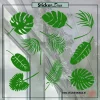 Raamsticker palmblaadjes palm bladeren palmblad groen