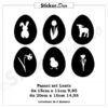 Raamstickers Paasei set lente