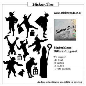 Raamsticker Sinterklaas en Pieten