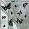 Raamstickers vlinder set Vlinders raamsticker herbruikbaar raamdeco zwart