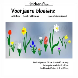 Voorjaars-bloeiers-raamsticker-herbruikbare-vinyl