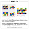 puzzel rechthoek raamsticker herbruikbare vinuyl folie