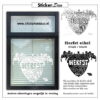 raamsticker Eikel Lineke herbruikbare vinyl herfst